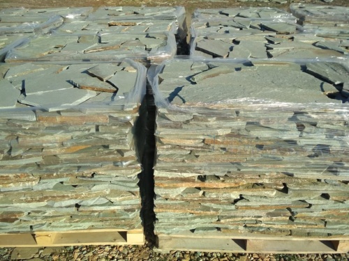 Плитняк златолит зелёный для цоколя, отмостки купить в Армавире