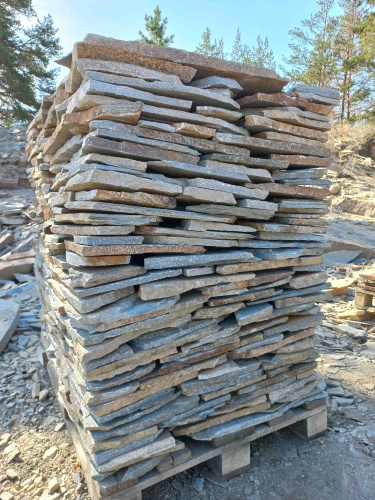 Плитняк златолит серебристый для цоколя, отмостки купить в Армавире